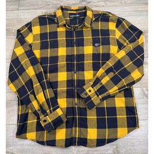 Ecko Unlimited Vintage Men's XL Plaid Button-Up Shirt w/ Pocket  Sleeve Button